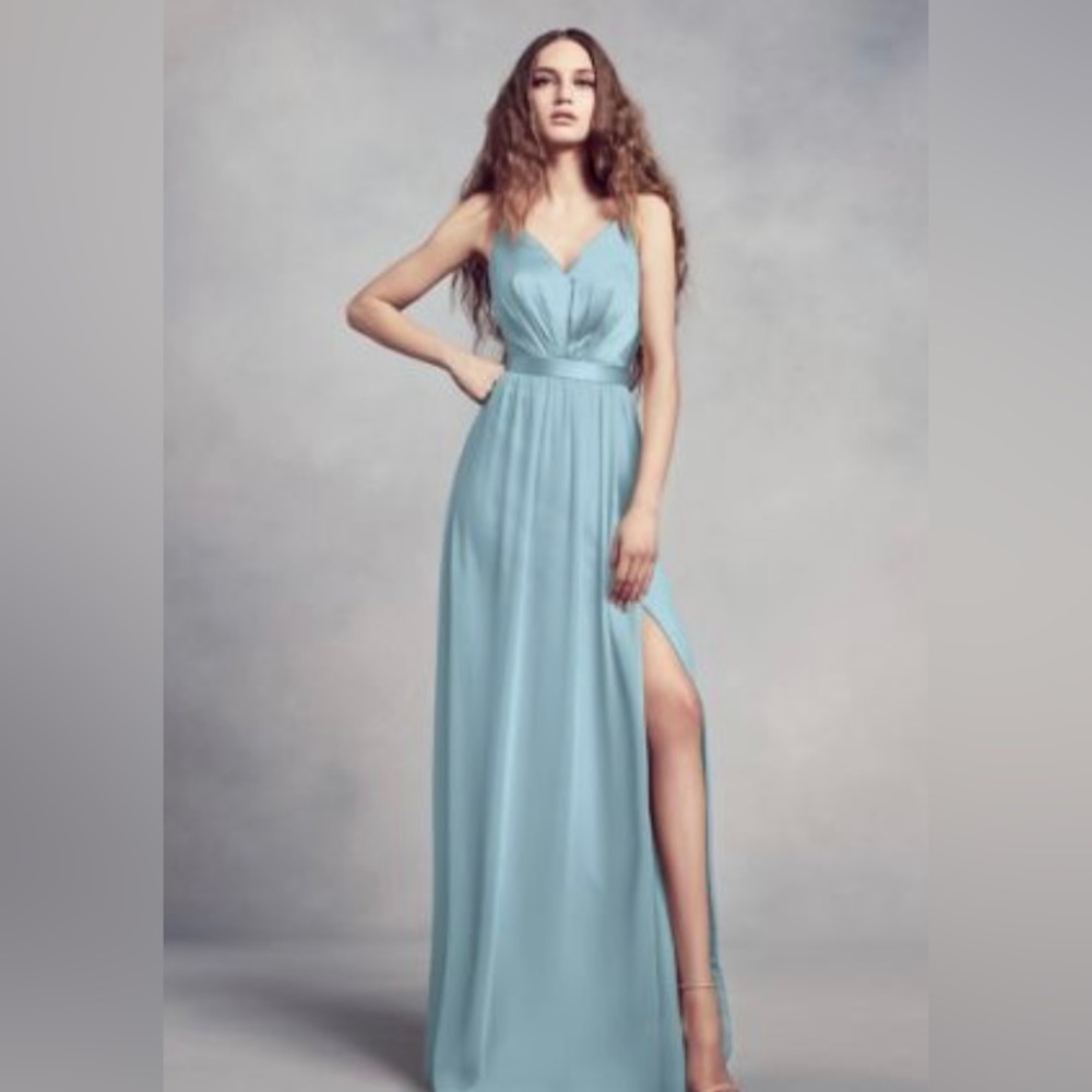 Vera Wang bridesmaid dress. Color: Mist size 10